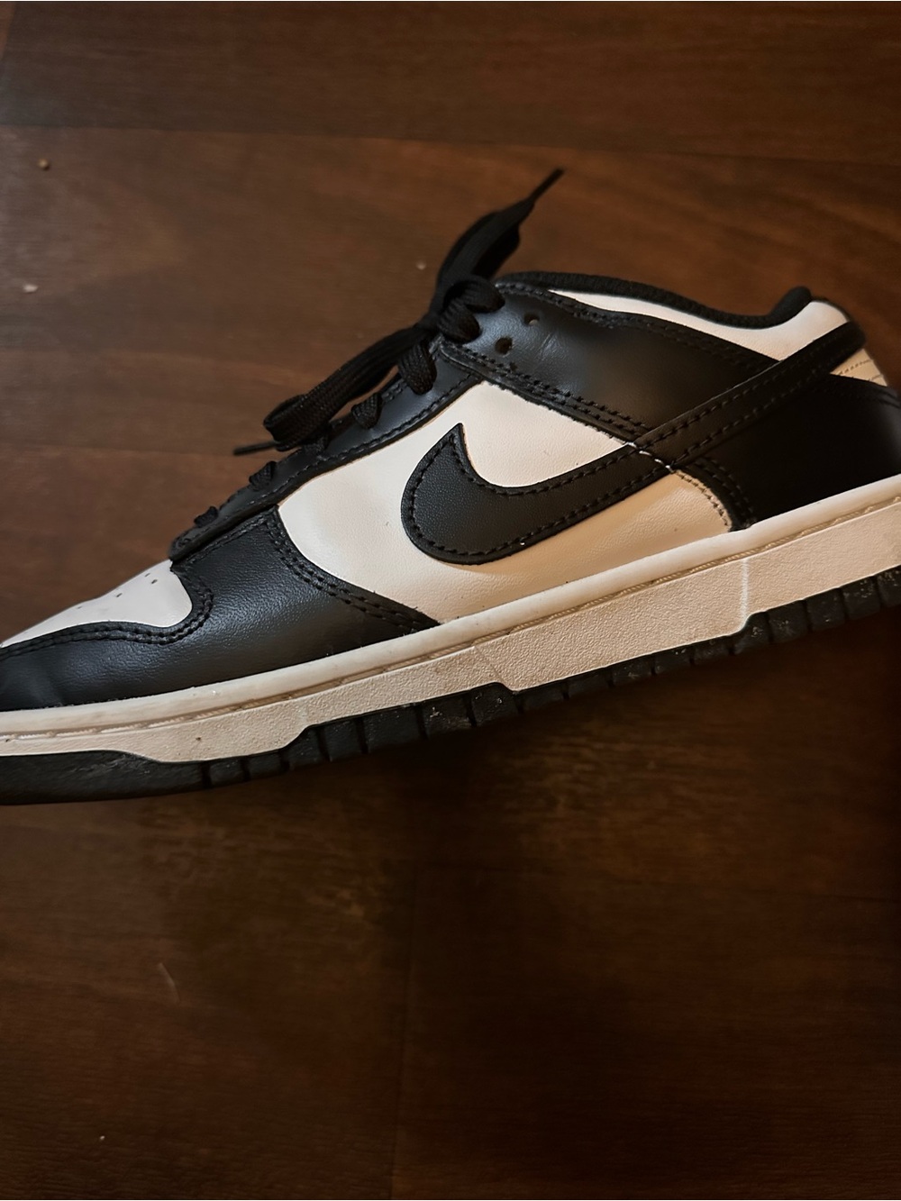 Nike Black and White Low-Top Swoosh Sneakers
